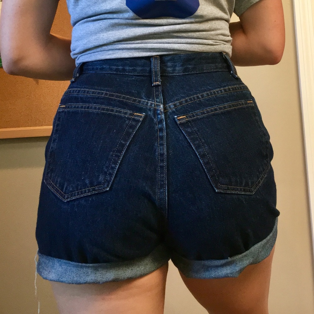 High-waisted Classic Denim Shorts